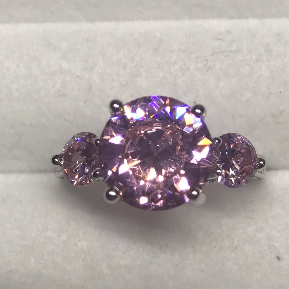 Size 7.5, Pink “Sapphire” Ring